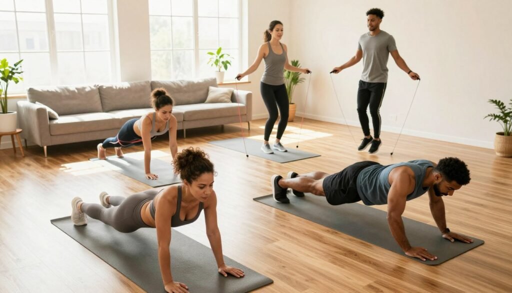 Treino para emagrecer em casa