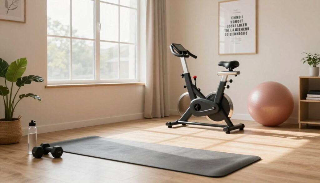 espaço de treino em casa