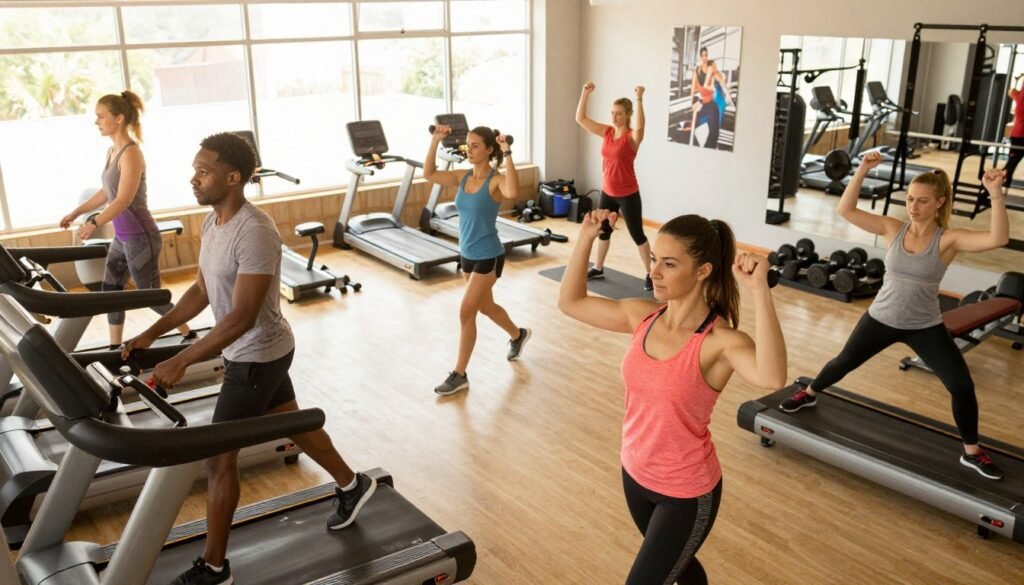 Plano semanal de treino híbrido para iniciantes (equilíbrio cardio + força)